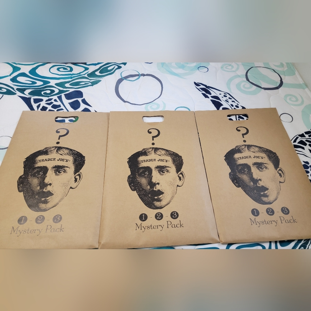 3 Trader Joe's Brown Mystery Packs